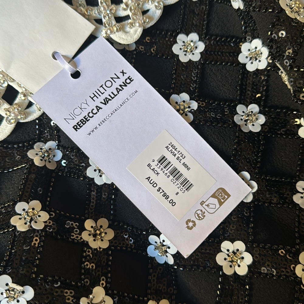 REBECCA VALLANCE Alivia embellished shift dress - Picture 6 of 9